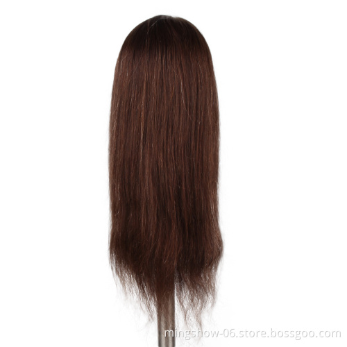 Cheap Cosmetology 100% Human hair African American Salon Practice Hairdresser braiding afro Training Mannequin dummy doll Head